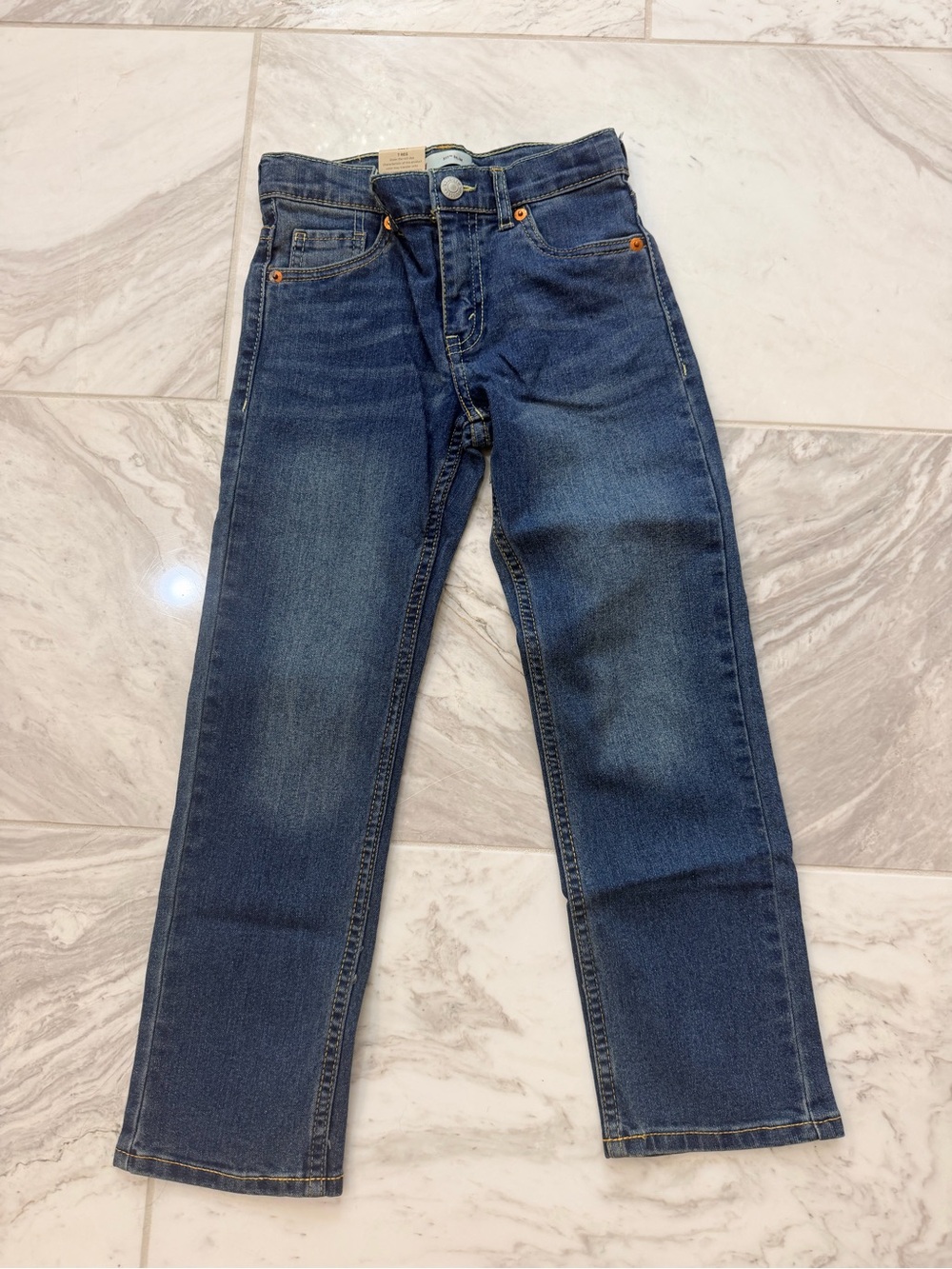 Classic Boy’s Straight-Leg Jeans in Dark Blue